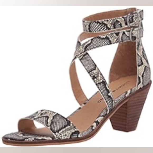 Lucky Brand Ressia Natural Snake Strappy Sandals ** SZ 6.5 - Picture 2 of 10